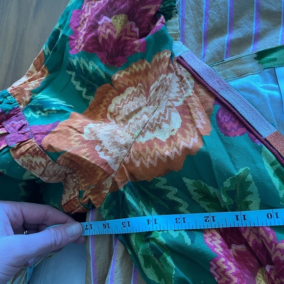 FARM Rio Puff Ruffle Sleeve Wrap Top in Floral NWT size small - Picture 12 of 16